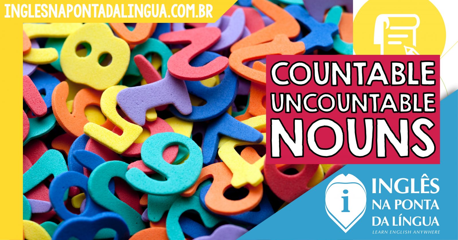 Countable and Uncountable Nouns - Toda Matéria
