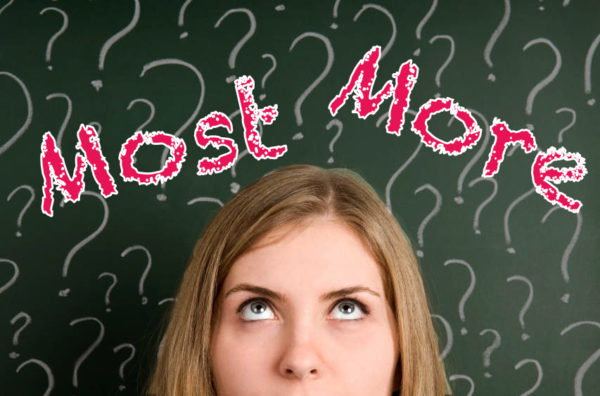 Qual a diferença entre most e more?